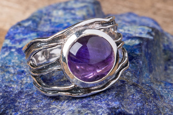 Stylized Branch Stone Ring