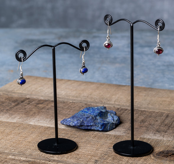 Oval Drop With Detail Earrings
