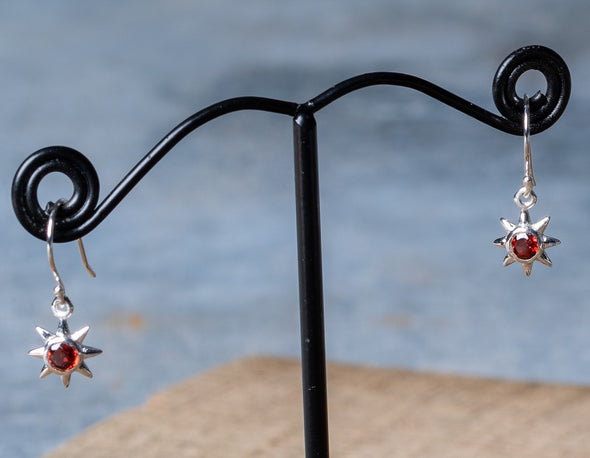 Star Stone Drop Earrings