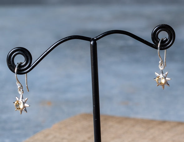 Star Stone Drop Earrings