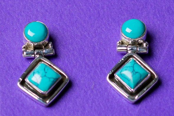 Tropical Blue Studs