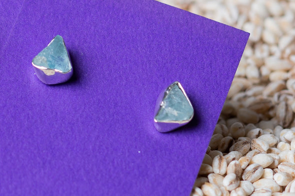 Raw Stone Studs