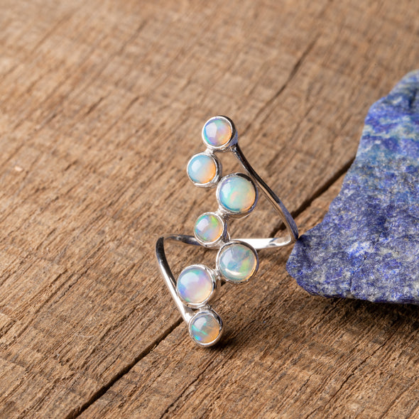 Opal Cascade Ring
