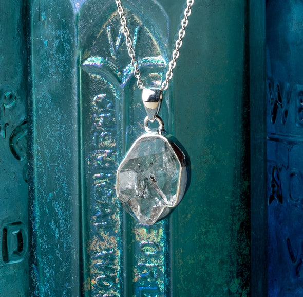 Herkimer Diamond Drop Necklace