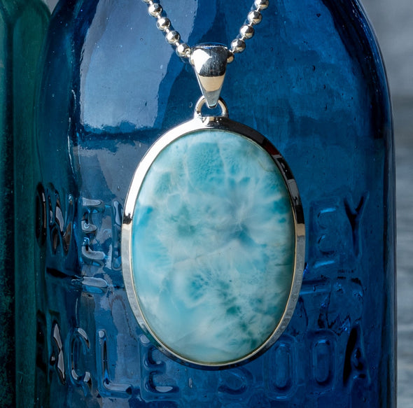 Tropical Blue Larimar Necklace